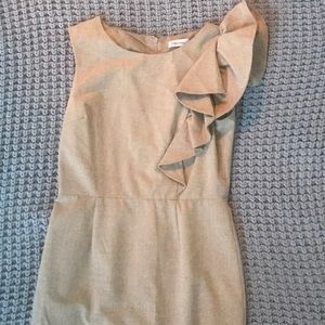 NWOT stunning tan Calvin Klein dress